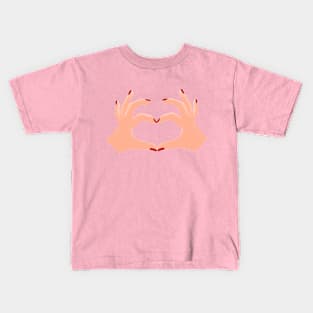 Love on your fingers Kids T-Shirt